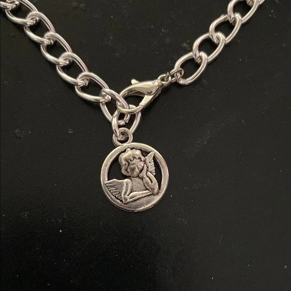 Silver Angel Chain Bracelet Hand Crafted